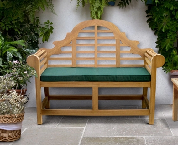 Lutyens-Style Bench, Teak – 1.35m