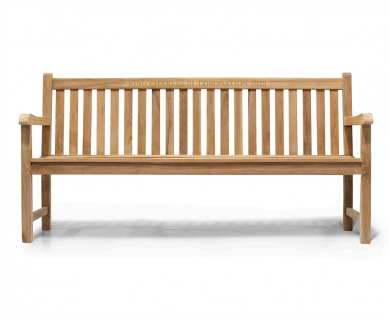 King Charles III Coronation Bench, Teak - Windsor