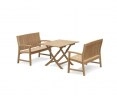 Rimini Folding Table with Stanford Benches Set