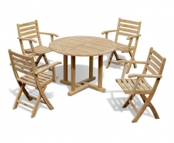 Canfield 1.1m Round Table and Suffolk Chairs Dining Set