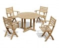 Canfield 1.1m Round Table and Suffolk Chairs Dining Set