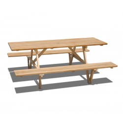 Wheelchair Accessible Picnic Table, Teak - 2.2m