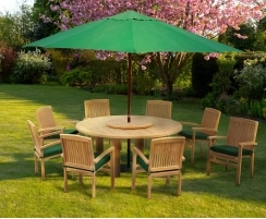 Titan Round Table with Bali Chairs Set - 1.8m