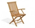 Folding wooden garden chair