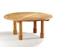 Teak wood round table
