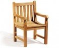 Teak wood armchair