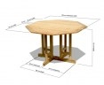 Berrington Octagonal Gateleg Table – 1.2m