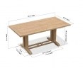 Cadogan Rectangular Teak Garden Table – 1.8m