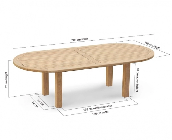 Oval garden tables sale
