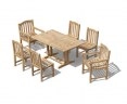 Belgrave 1.5m Teak Dining Table with 6 Clivedon Chairs