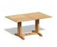 Belgrave 1.5m Teak Dining Table with 6 Windsor Chairs