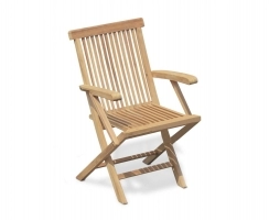 Chester Teak Low Back Folding Armchair