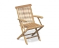 Chester Teak Low Back Folding Armchair