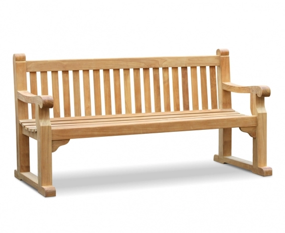 Hyde Park Teak Sled Bench - 1.8m