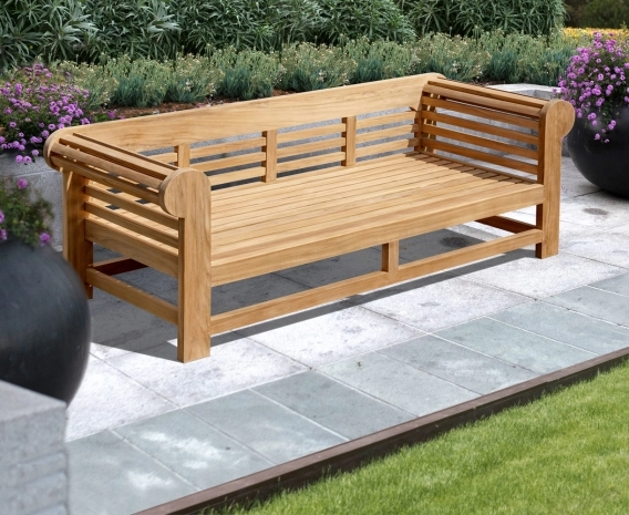 Lutyens-Style Teak Outdoor Daybed - 2.3m