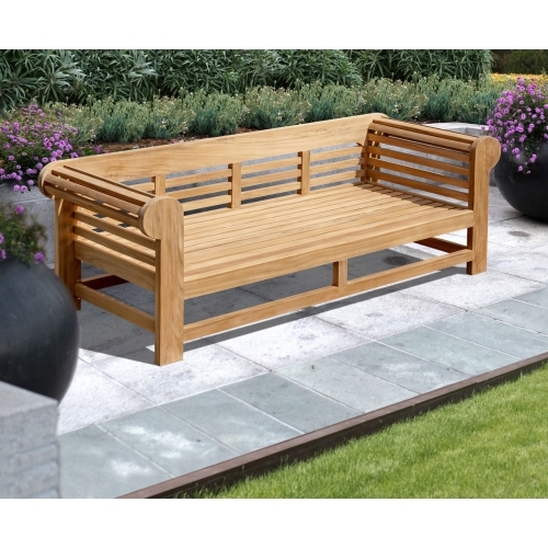 Lutyens-Style Teak Outdoor Daybed - 2.3m