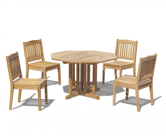 Berrington Octagonal 1.2m Table & 4 Hilgrove Chairs Set