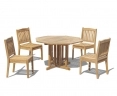 Berrington Octagonal 1.2m Table & 4 Hilgrove Chairs Set