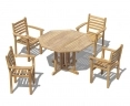 Berrington Octagonal Table with Yale Armchairs