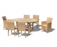 Brompton Extending Table, 2 Riviera Armchairs & 4 St Tropez Chairs