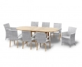 Brompton Extending 1.8-2.4m Set, 2 Riviera Chairs, 8 St. Tropez Chairs