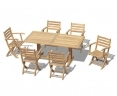 Belgrave 6 Seater 1.8m Table with Suffolk Folding Chairs Set