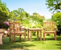 Clivedon Teak 2 Seater Garden Set