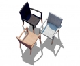 St. Tropez All-Weather Rattan and Teak Stacking Chair