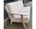 Eero 3 Seater Bench with Taupe Cushions - Used: Good