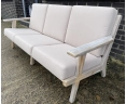 Eero 3 Seater Bench with Taupe Cushions - Used: Good