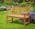 Princeton Chippendale Decorative Garden Bench – 1.2m