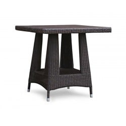 Riviera Rattan Square Dining Table, Loom Weave – 0.8m