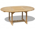 Brompton Oval Extendable Outdoor Table, Single-Leaf – 1.2 - 1.8m