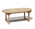 Brompton Teak Extending Oval Table, Double-Leaf – 2 - 3m