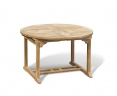 Brompton Teak Extending Garden Table, Double Leaf, Oval – 1.2 - 1.8m