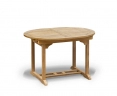 Brompton Bijou Extendable Teak Table, Single-Leaf – 1.2 - 1.8m