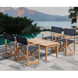 Hilgrove Coffee Table and Director's Chair Set