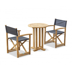 Canfield Round Table and Director’s Chair Set