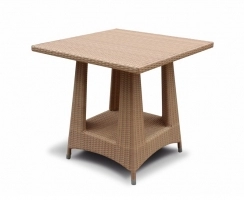Riviera Rattan Square Dining Table, Flat Weave – 0.8m