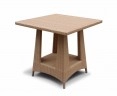 Riviera Rattan Square Dining Table, Flat Weave – 0.8m