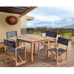 Sandringham 90cm Table and Director's Chair Set