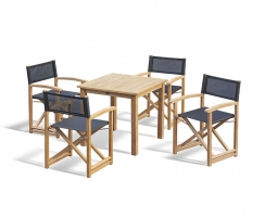 Sandringham 80cm Table and Director's Chair Set