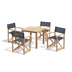 Sandringham 80cm Table and Director's Chair Set