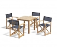 Sandringham 80cm Table and Director's Chair Set