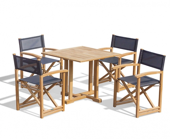 Canfield Square 90cm Table and Director's Chair Set