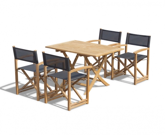 Rimini Rectangular Table and Director's Chair Set