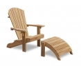 Adirondack Chair with Detachable Foot Rest