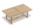 Dorchester Extending Outdoor Dining Table, Double-Leaf – 2 - 3m