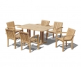 Belgrave 6 Seater Teak Outdoor Dining Set