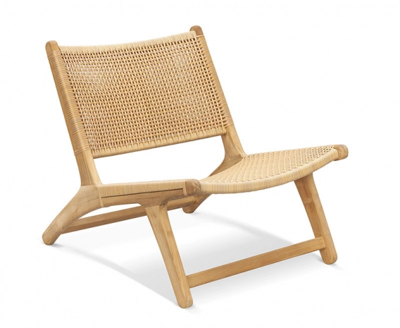 Amalfi Lounge Chair, Flat Weave